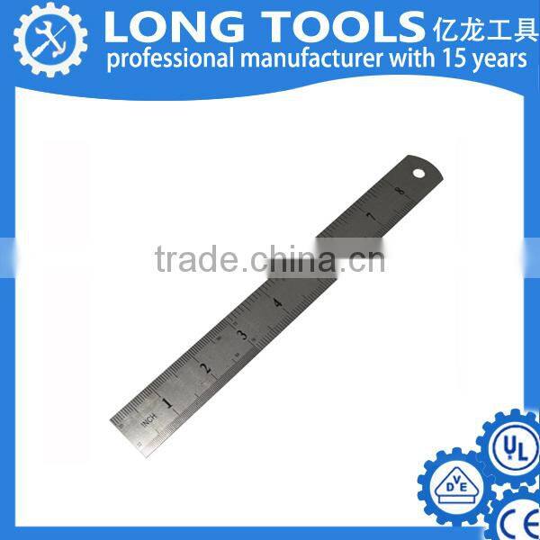 Hot selling 15cm graduated stainless stee rulerl for students