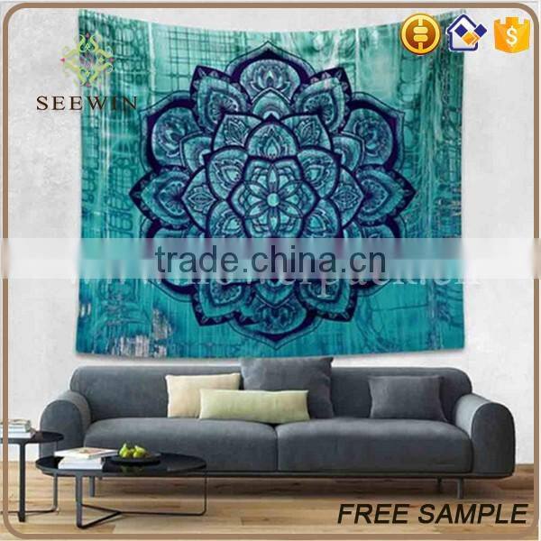 home decoration indian printed tapestry wholesale mandala elephant