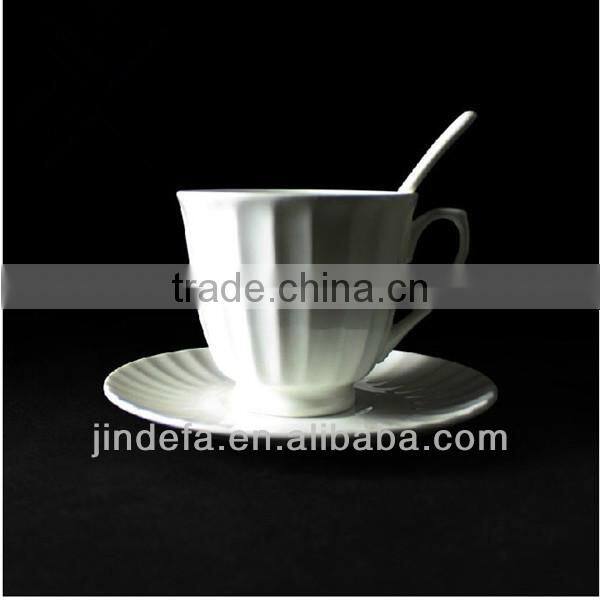 cappuccino porcelain coffee cup and saucer