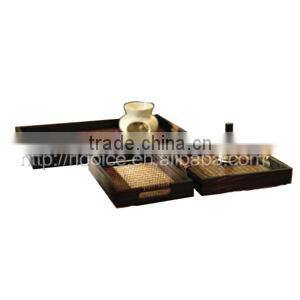 TRAY/ Woven rattan tray/DECORATIVE TRAY(DAYSPA) DS-YBGF1