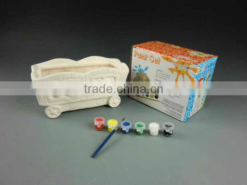 DIY pottery fish coin bank-diy ceramic christmas decorations -paint it yourself halloween gifts