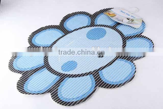 sunflower shaped printed EVA anti slip bath mat