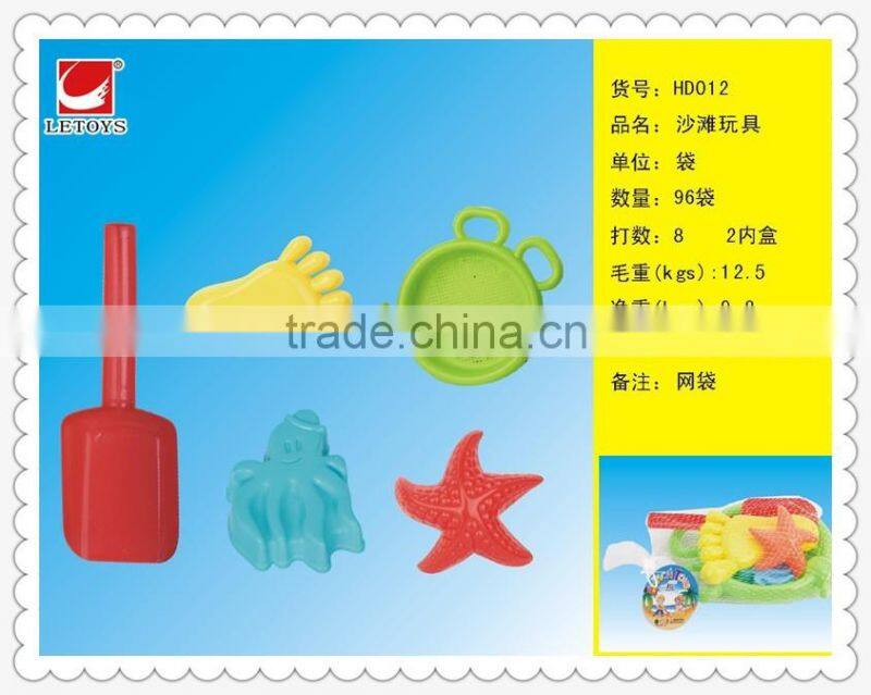 factory supply plastic 5PCS summer beach toys shovel and rake set