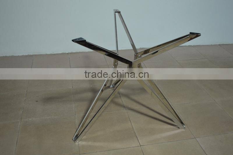 stainless steel base glass coffee table