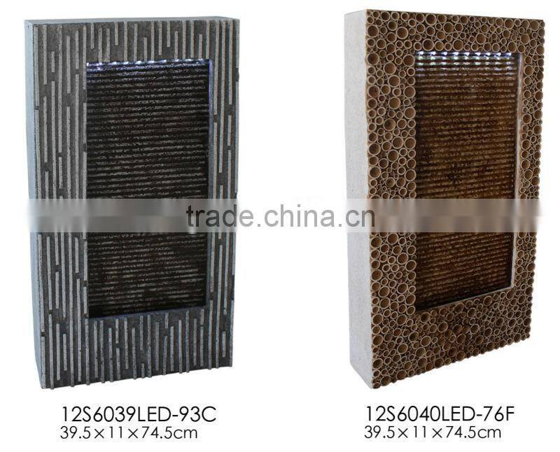 Garden boat fountain wall fountain