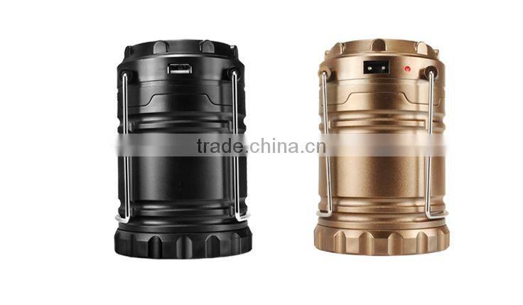 camping equipment solar camping light with mobile phone rechargable function