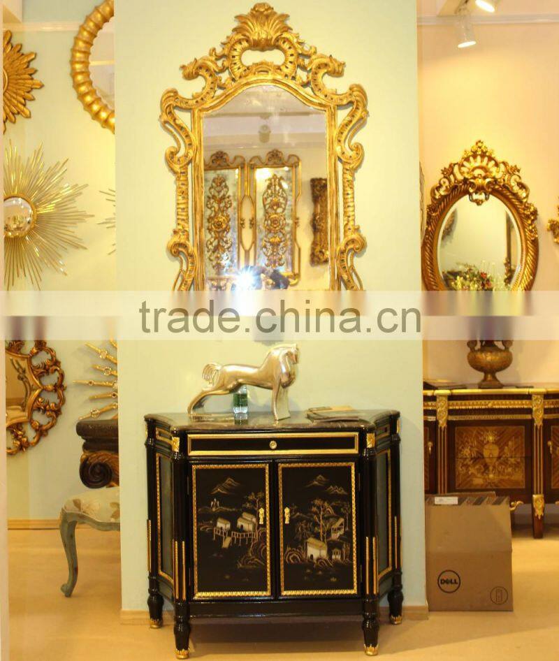 Guest Room Hand Drawing Wood Bedside Table