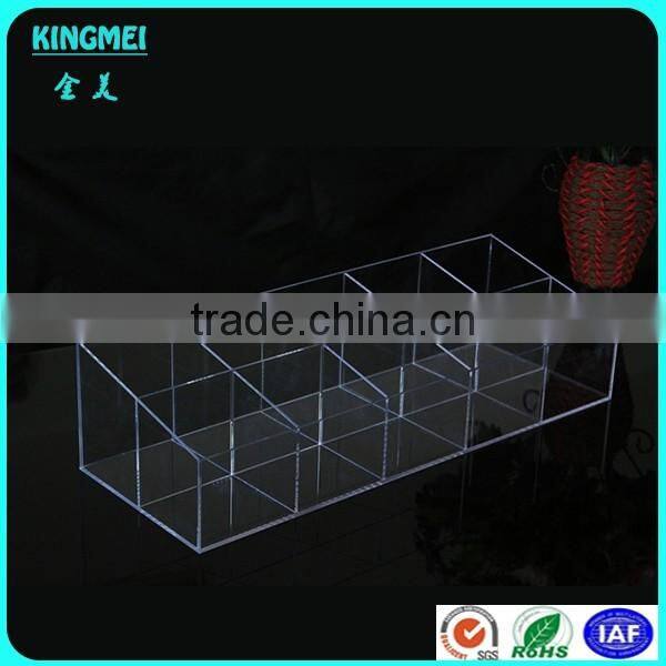 Thanksgiving day best gift fashion acrylic makeup organizer nail polish display cosmetic rack plastic storage box