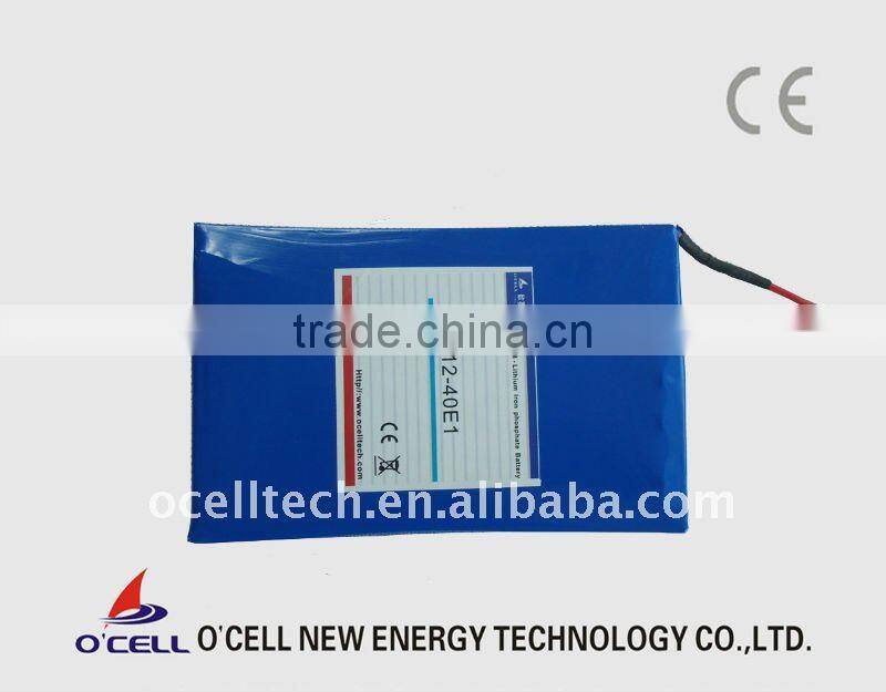 LiFePO4 18650 sized 12v 2000mah li ion battery