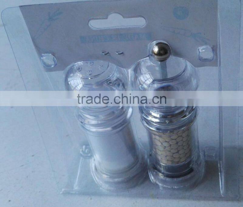 SE-18A-2 acrylic pepper mill 2PCS set