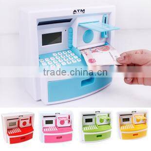 2015 new hot icti atm bank toy trendy gift colourful intellectual mini ATM Teller machine toy for children from china