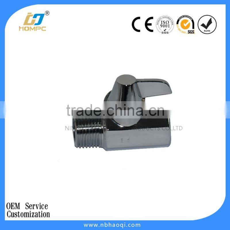 Brass shower shut off valve