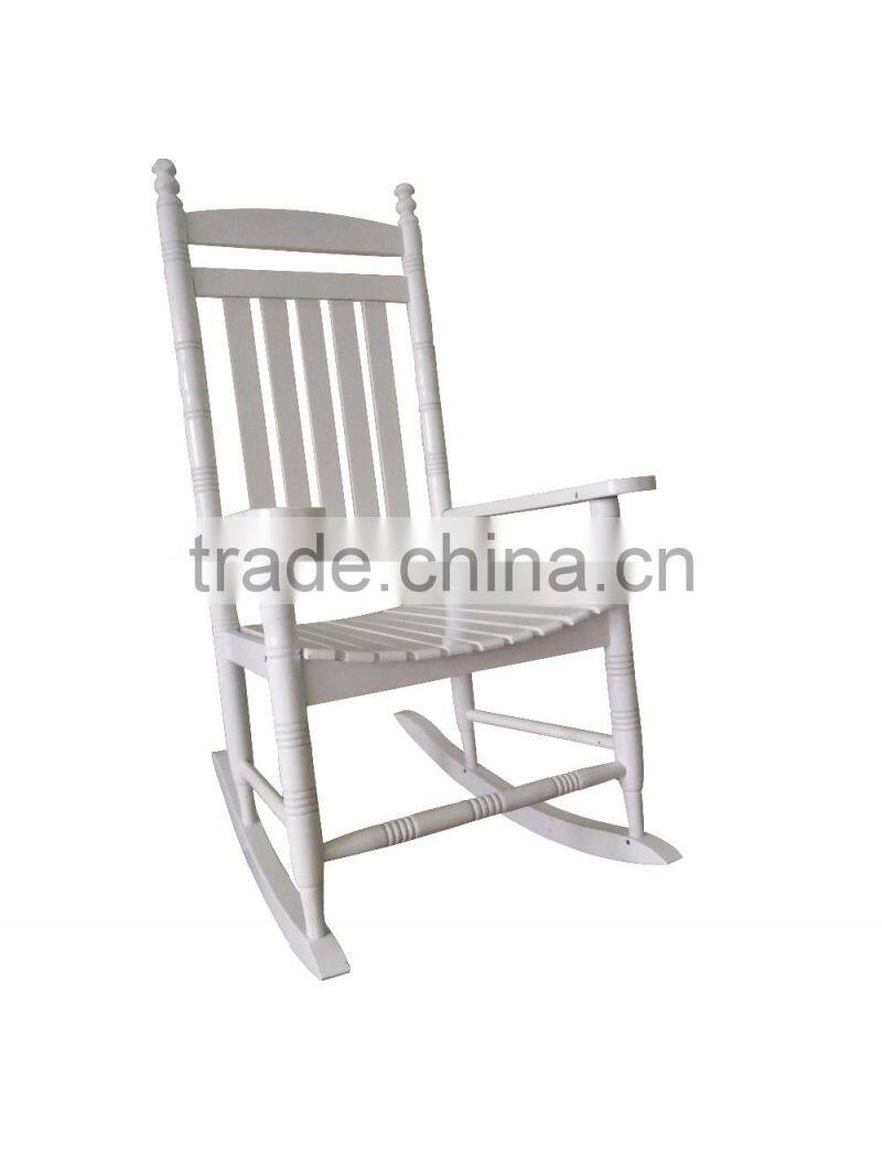 Manufacturer directly supply the set of wooden rocking chair and table for hot sale