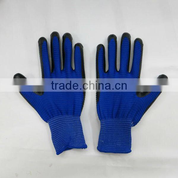 Zebra-stripe Nitrile Coated Nylon Gloves