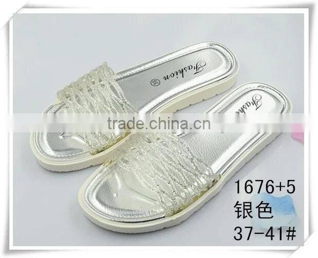 2016 new design crystal fashion slipper for women