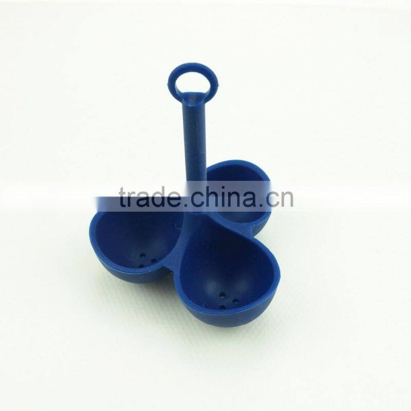 16064 3 PCS Silicone Egg Steamer with Handle