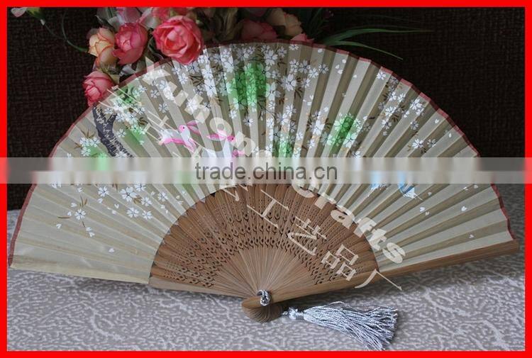 Fancy Recycled decorative folding bamboo fans