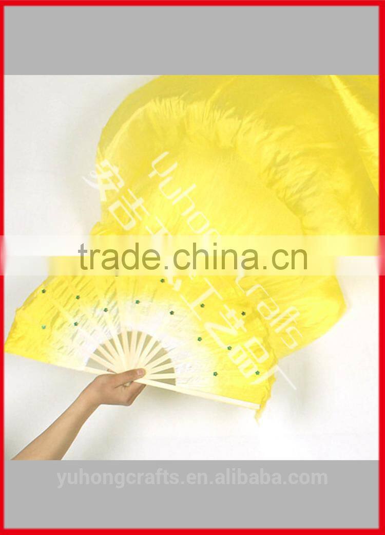 Hot Belly Dance 100% Real Silk Fan Veils