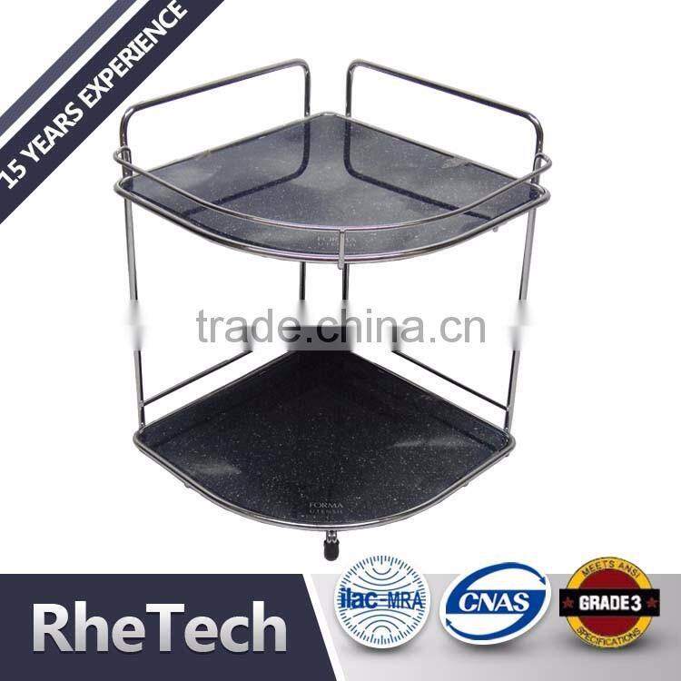 Stainless Steel Modern Home Hardware 3 Tier Wall Mounted Corner Shower Caddy