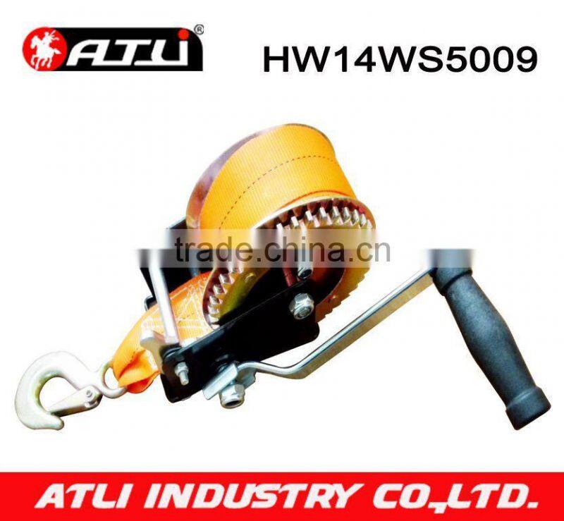 1400lbs boat hand winch with strap
