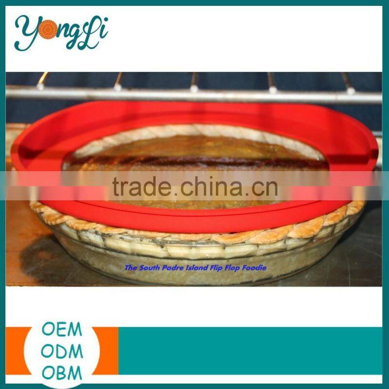 New Products 2016 BPA Free Non-Toxic Silicone Pie Crust Protector