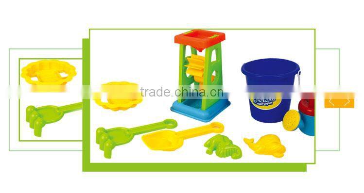 8pcs children outdoor toy beach bucket Waterwheel