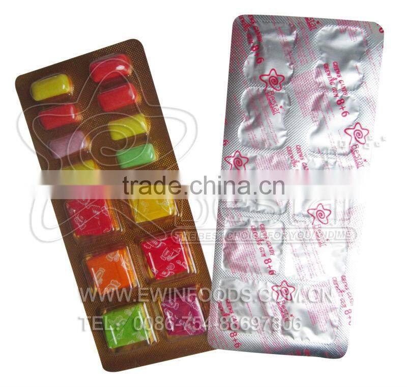 6 Pcs of Sugus and 8 Pcs of Bubble Gum Candy