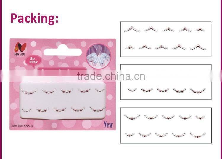 Fashion rhinestone rhinestone stone nail stickers for DIY