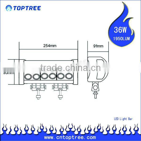10Inch Waterproof led 48V light bar