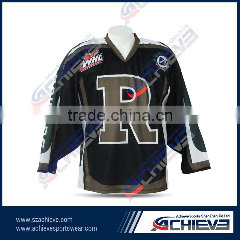 long sleeve reversible sublimation ice hockey jersey