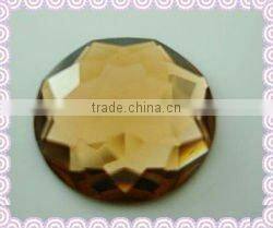 round shaped flat crystal mirror beads for wall decoration