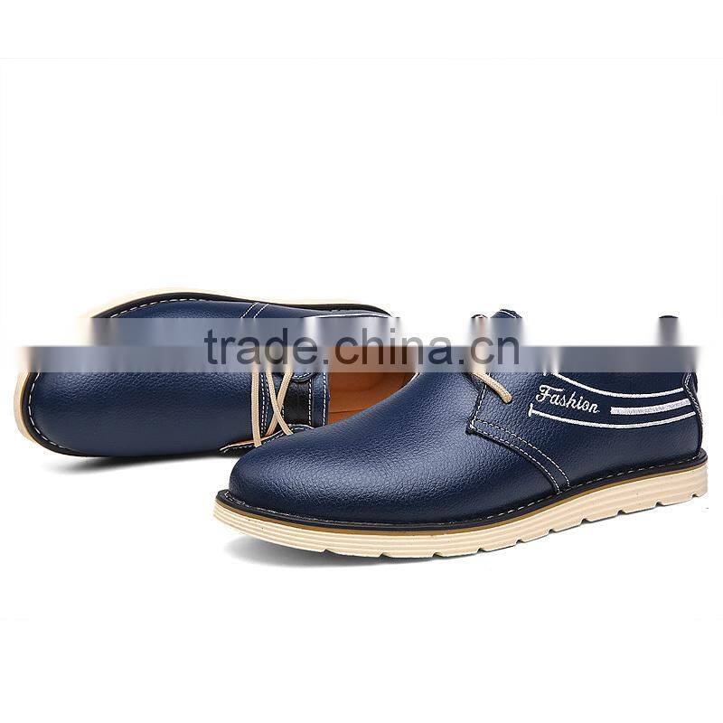 hot sell best quality men relaxation casual shoes leather fashion, adults business leather shoes casual made in china factory