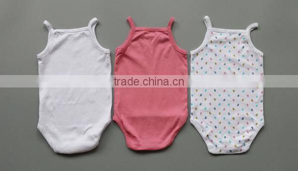 baby wears bodysuits/infant plain color cotton romper for summer