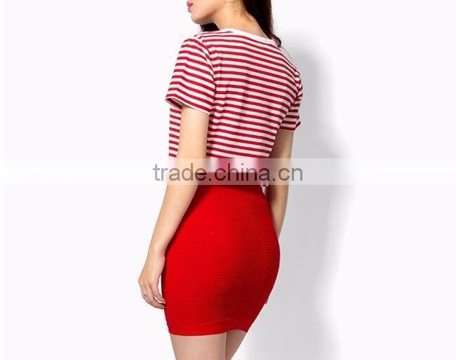 New fashion of Stripe t shirt, women's t-shirt