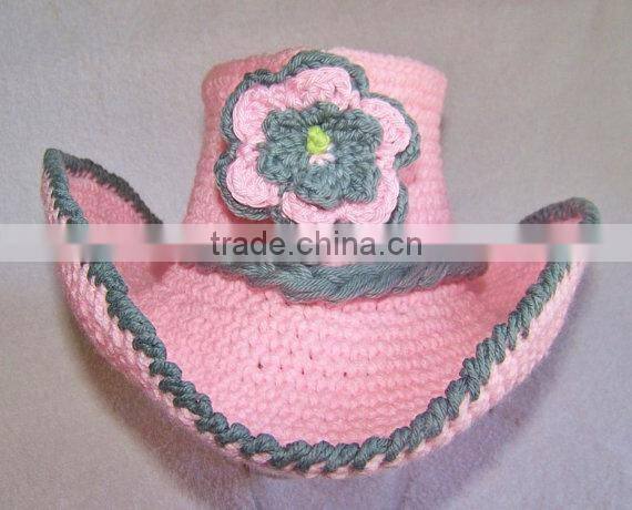 Wholesale Hot Sale Kids Cowboy Clothes Set Crochet Handmade Hats Clothing For Baby