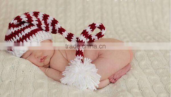 Funny winter crochet wool hat santa hat