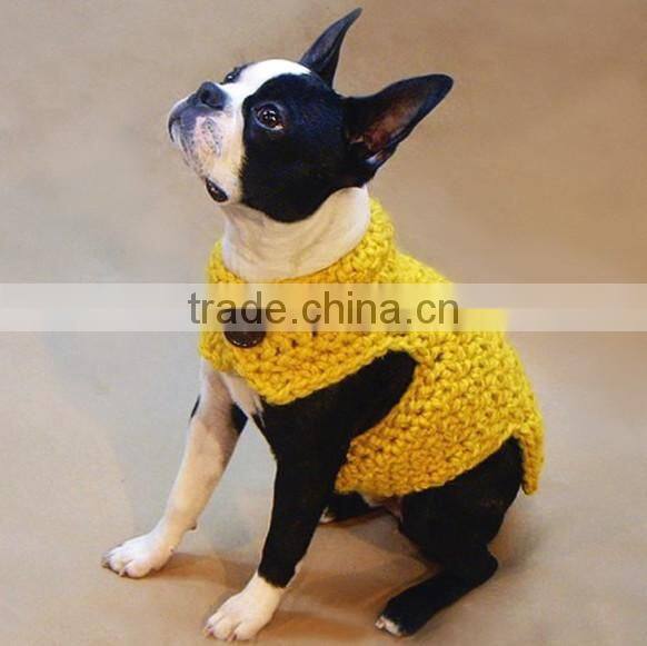 Three Buttons Knitting Patterns for Dog Clothes Sweater
