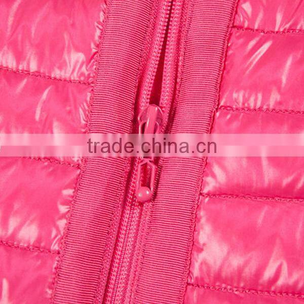 2015 European Style Young Lady Short Pure Color Duck Down Jacket