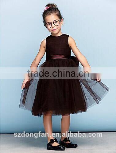 Hot Sale Mom And Daughter Dress Girls Brown Tutu Dress Evening Party Dress