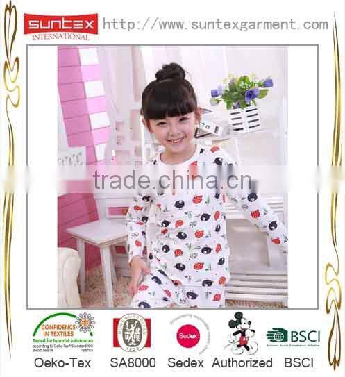 made in china white sweet pajamas for girls