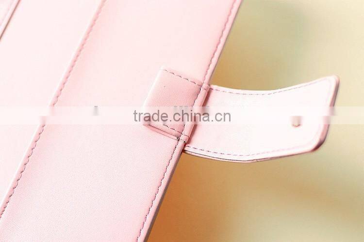 A6/A6 faux leather cover loose leaf agenda planner custom daily planner dairy with clasp/insert pocket /pen holder