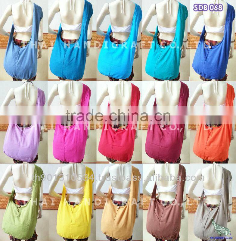 Large Cotton Shoulder Bag Hippie Boho Sling Crossbody