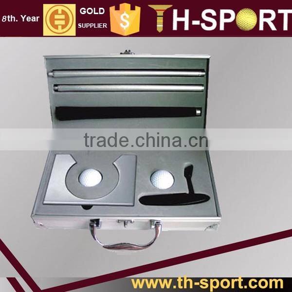Home Office Golf Putter Set with Sliver Aluminum Case