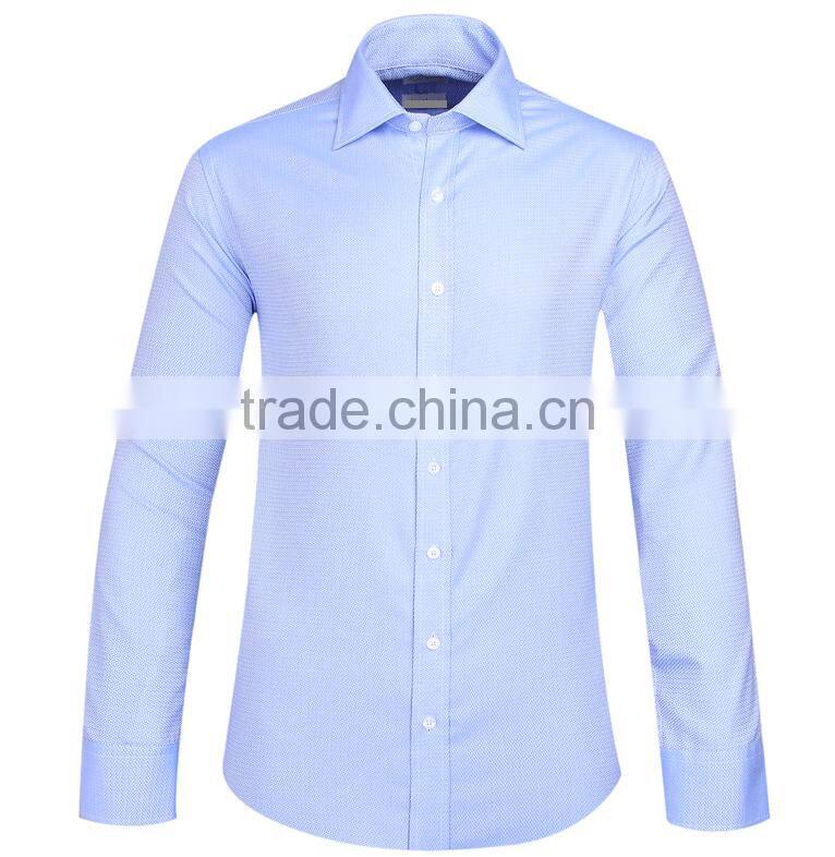 2017 lastest style men office long sleeves shirts solid color