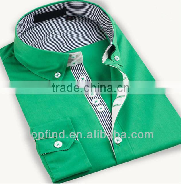Bright color casual botton shirt