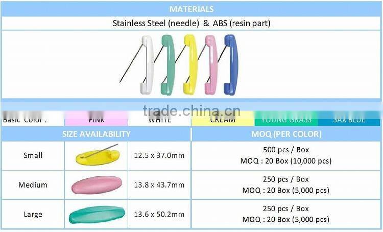 High Grade Safety Pin for daily use made in Japan