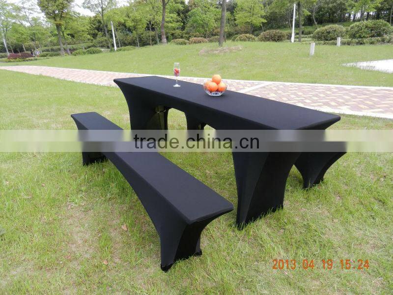 Spandex lycra beer table cover Stretch Biertischusse lycra stretch beer bench cover stretch beer garden sets