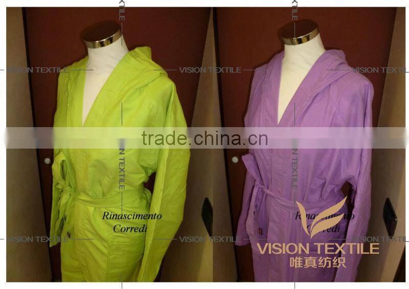 China Supplier Microfiber Hooded Bathrobe