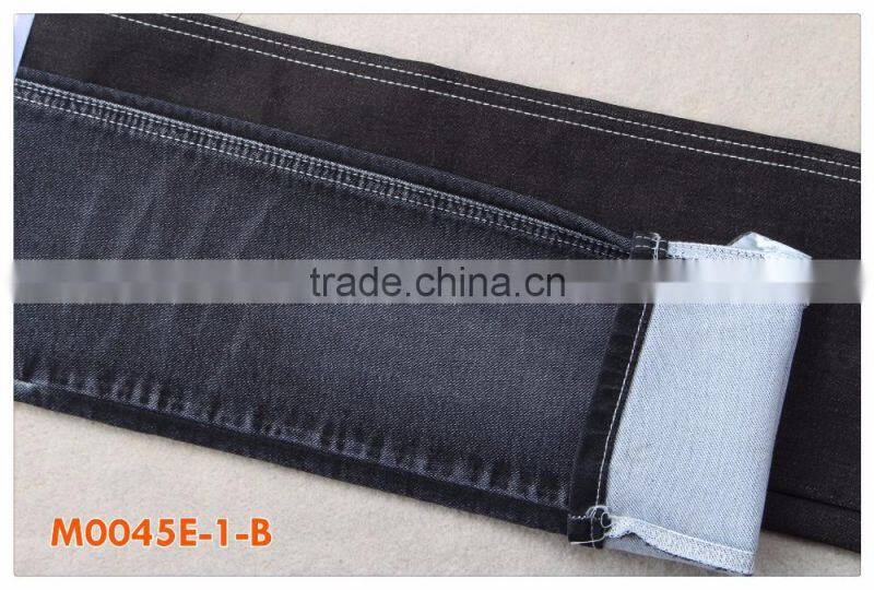 M0045E-1-B 10.6oz double layer cotton lycra denim jeans fabric