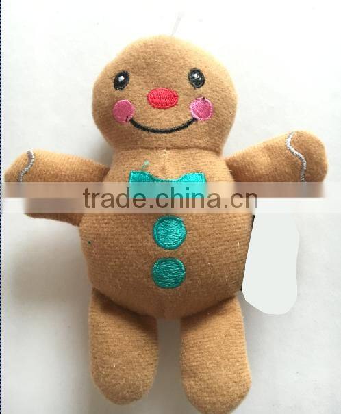 Christmas Gingerbread Man Pet Plush DogToy